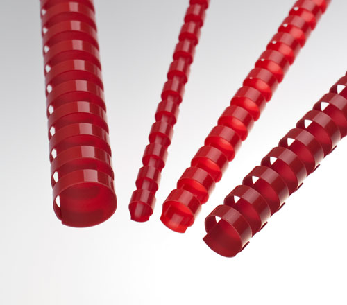 270 Blatt Rot Plastikbinderücken Kunststoff Binderücken Bindegerät 28mm max 